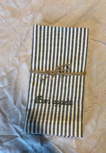 ReSet Randiga Tygservetter 2-pack (Olivgrön&Beige)